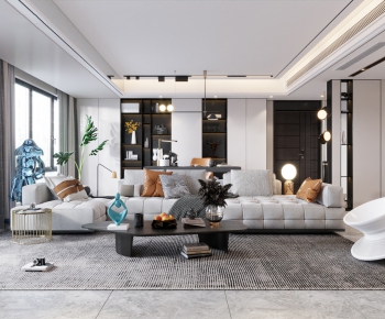 Modern A Living Room-ID:821787784