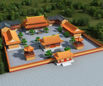 新中式寺庙寺院古建筑-ID:306091719