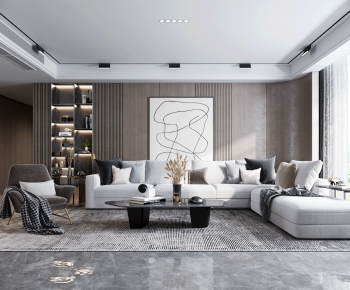 Modern A Living Room-ID:867403487