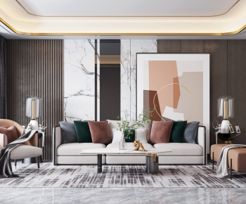 Modern A Living Room-ID:935312988