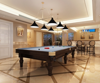 Simple European Style Billiards Room-ID:870631472