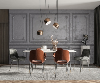 Industrial Style Dining Room-ID:890283287