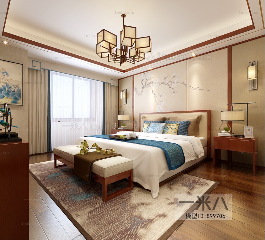 New Chinese Style Bedroom