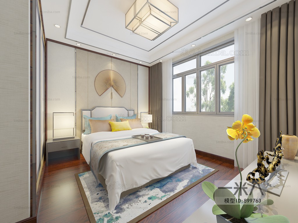 New Chinese Style Bedroom