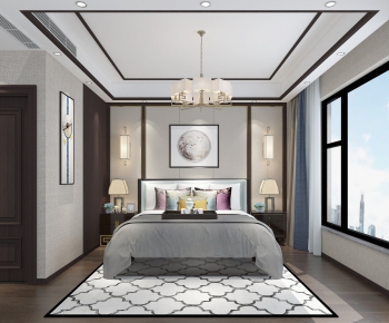 New Chinese Style Bedroom-ID:587738383