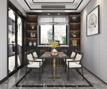New Chinese Style Dining Room-ID:675815721