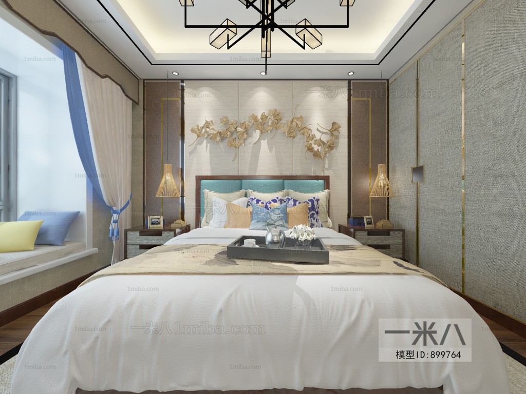 New Chinese Style Bedroom