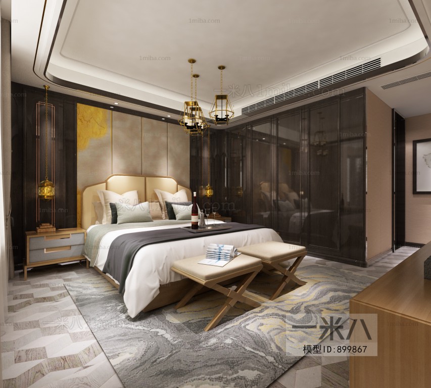 New Chinese Style Bedroom