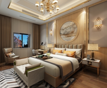 New Chinese Style Bedroom-ID:601466985