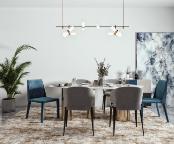 Modern Dining Table And Chairs-ID:398189861