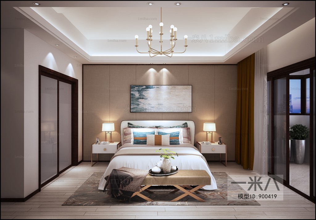 Post Modern Style Bedroom