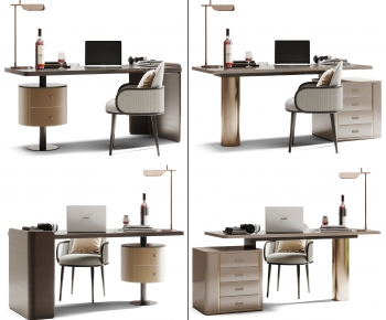 Modern Computer Desk And Chair-ID:453043528