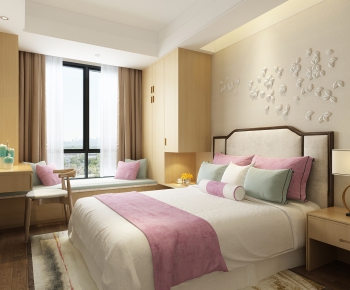 New Chinese Style Bedroom-ID:113318624