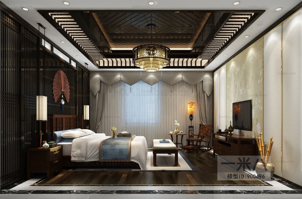 New Chinese Style Bedroom