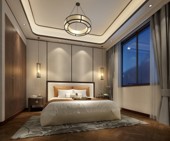 New Chinese Style Bedroom-ID:828219872