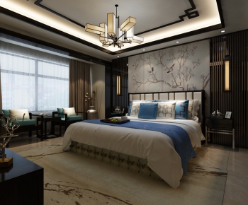 New Chinese Style Bedroom-ID:191553139