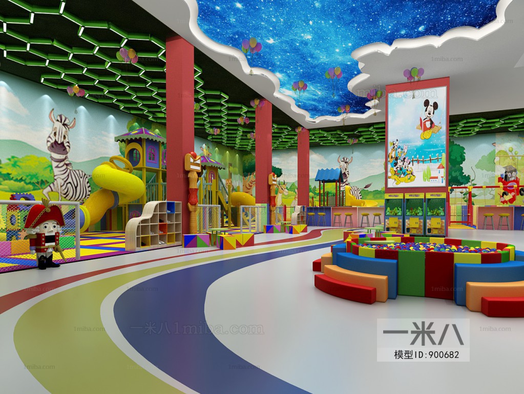 现代儿童游乐活动室