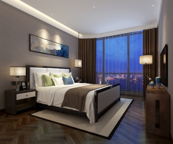 New Chinese Style Bedroom-ID:272545175