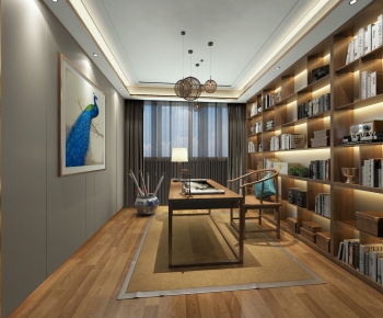 New Chinese Style Study Space-ID:482459632