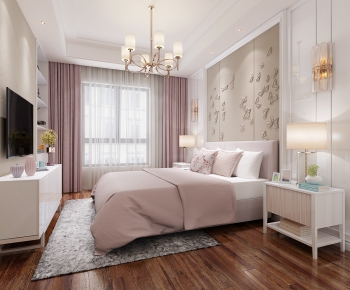 Simple European Style Bedroom-ID:850469896