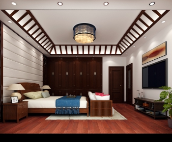 New Chinese Style Bedroom-ID:282969854