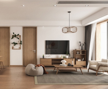 Japanese Style A Living Room-ID:753843643