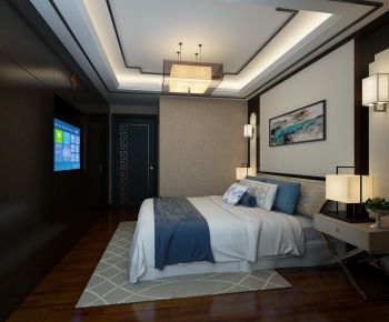 New Chinese Style Bedroom-ID:715629322