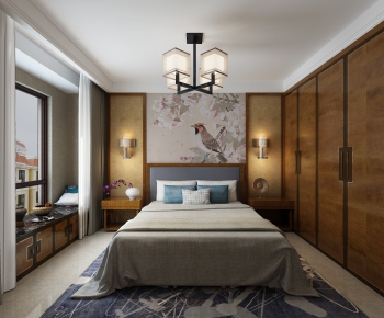 New Chinese Style Bedroom-ID:825426531