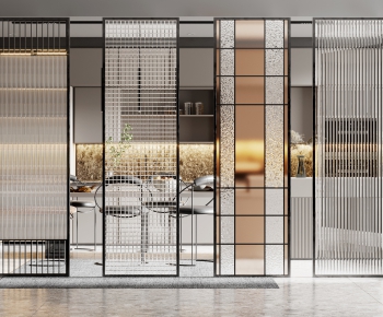 Modern Glass Screen Partition-ID:767624219