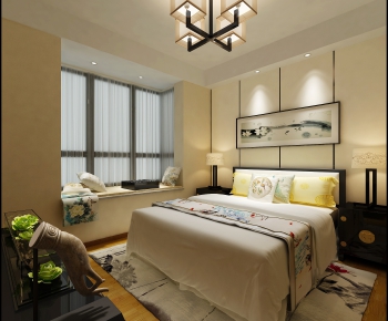 New Chinese Style Bedroom-ID:144351766