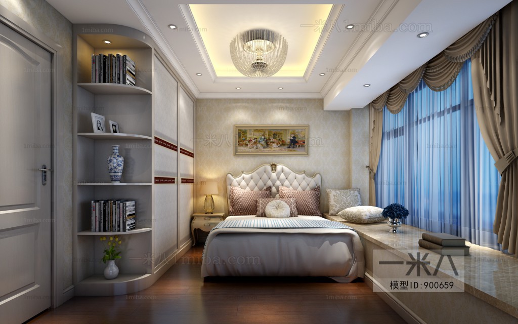 Simple European Style Bedroom