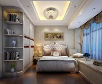 Simple European Style Bedroom-ID:964027439