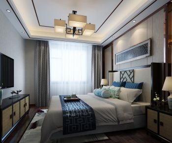 New Chinese Style Bedroom-ID:859824246