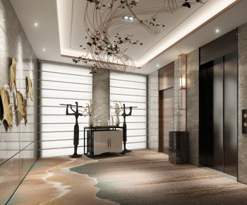 New Chinese Style Elevator Hall-ID:637721391