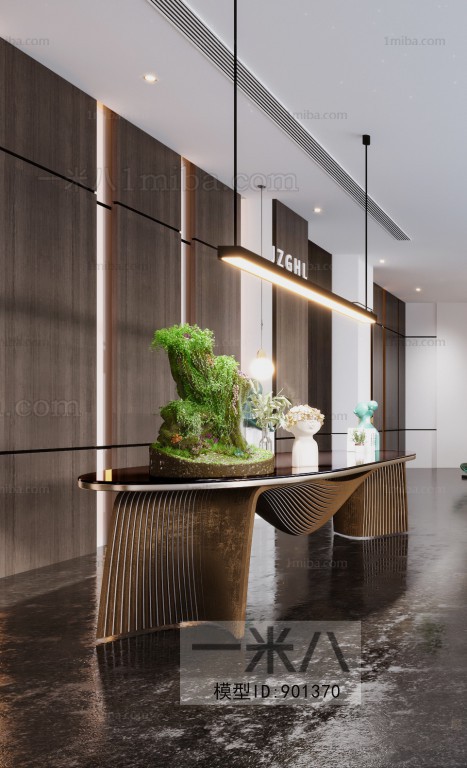 Modern Office Reception Desk