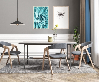 Nordic Style Dining Table And Chairs-ID:503881748