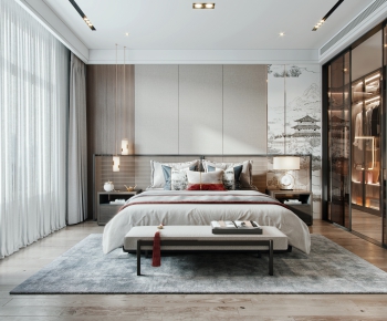 New Chinese Style Bedroom-ID:213065278