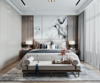 New Chinese Style Bedroom-ID:724443279