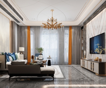 Modern A Living Room-ID:806729591