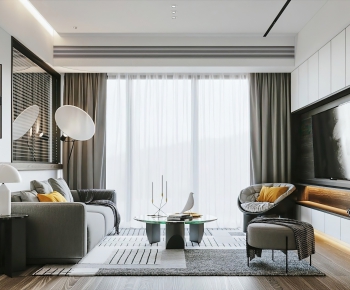 Modern A Living Room-ID:583561485