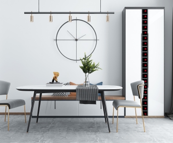 Nordic Style Dining Table And Chairs-ID:610800913