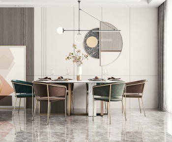 Modern Dining Table And Chairs-ID:695938388