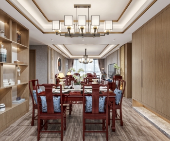 New Chinese Style Dining Room-ID:342076249