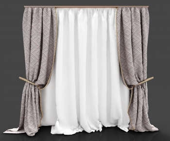 Simple European Style The Curtain-ID:670478862
