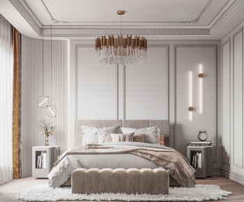 Simple European Style Bedroom-ID:789838692