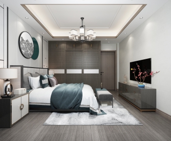 New Chinese Style Bedroom-ID:261876647