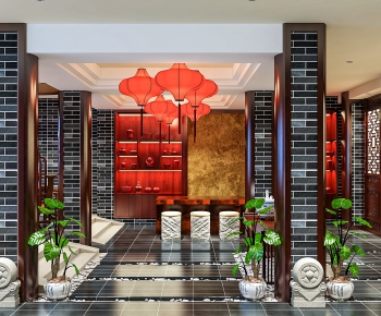 New Chinese Style Teahouse Tea House-ID:834718925