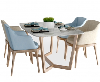 Nordic Style Dining Table And Chairs-ID:433252478