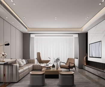 Modern A Living Room-ID:595377191