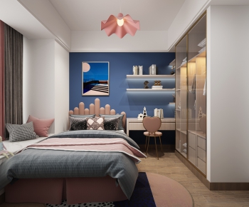 Modern Nordic Style Girl's Room Daughter's Room-ID:327900913
